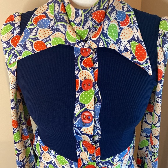 VINTAGE YOUNG EDWARDIAN Dress With Matching Tie Front Jacket ADORABLE - Picture 2 of 14